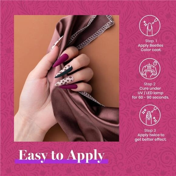 Beetles 23 Pcs Winter Gel Nail Polish Set - Manhattan Collection Nude Glitter - Picture 11 of 14